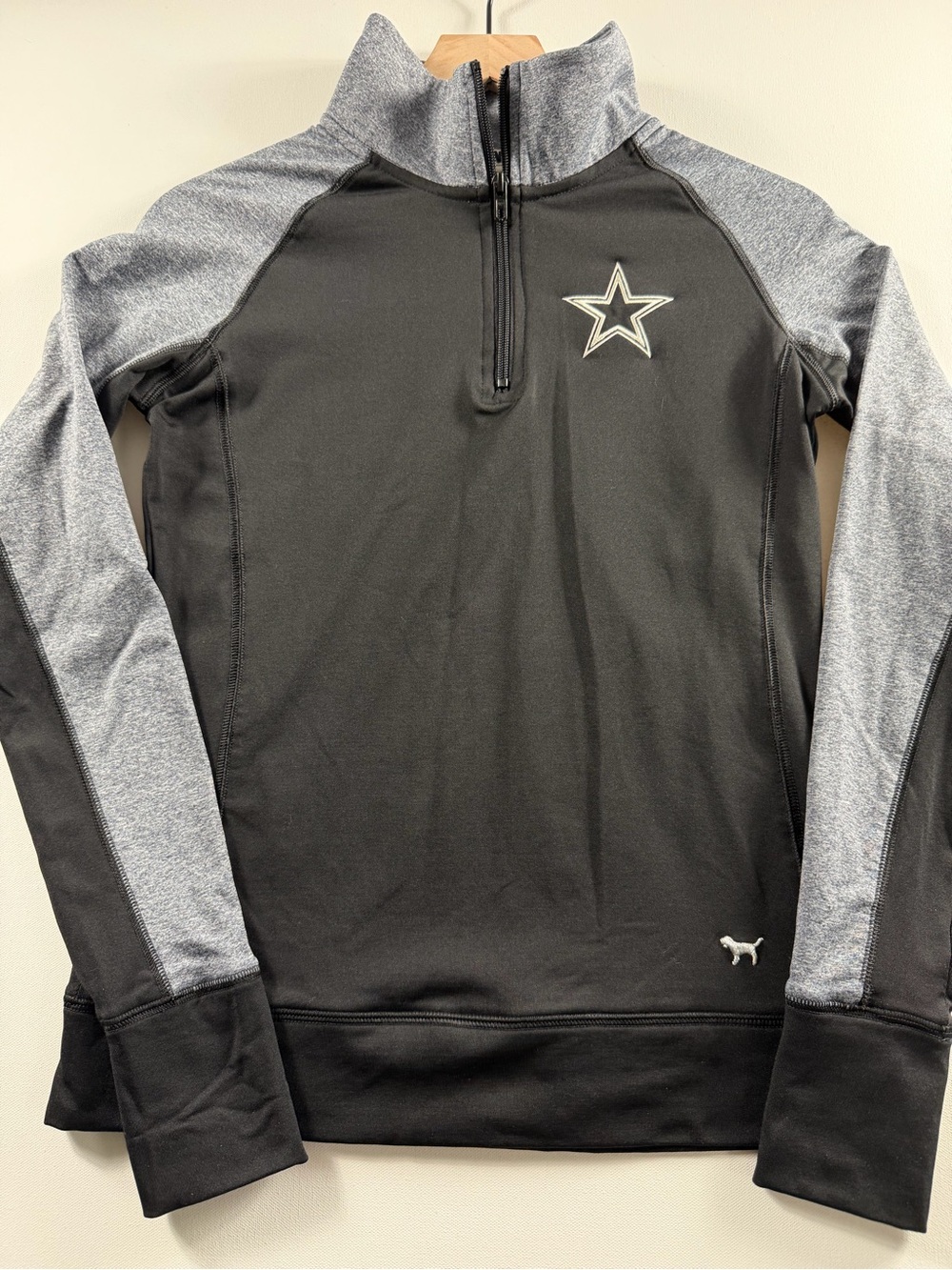 PINK Victoria’s Secret NFL Dallas Cowboys Quarter Zip Pullover S Athleticwear